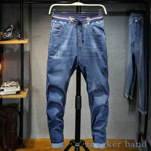 £ 340 Stretch Jeans Mannelijke Oversized Elastische Taille 8XL Losse Extra Grote 7XL Heren Jeans