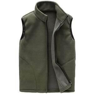 Mannen Casual Warm Zip Casual Fleece Vest Herfst Jas Outdoor Wandelen