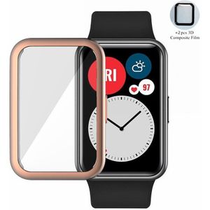 Beschermhoes Voor Huawei Horloge Fit Cover Soft Tpu Bumper Lichtgewicht Screen Protector Smart Horloge Accessoires Voor Huawei Fit