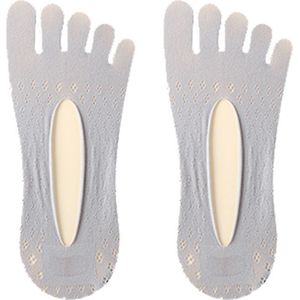 Fluwelen Vijf-Teen Sokken Mesh Ultra Low Cut Liner Met Gel Tab Ademende Dunne Vijf-Teen Sokken Onzichtbare sokken Voor Vrouwen Zomer B99
