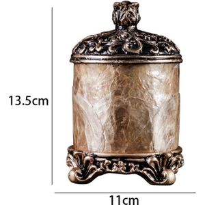 Europese Hars Tandenstoker Houder Retro Decoratieve Tandenstokers Dispenser Woonkamer Desktop Wattenstaafje Doos Thuis Decoratie