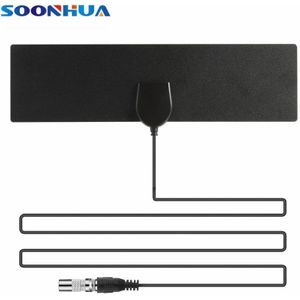 Soonhua 25 Miles Range 1080P Hd Digitale Indoor Tv Antenne Hd Platte 20 Dbi Gain Amplified Dtv Box met 3M Kabel Ontvanger