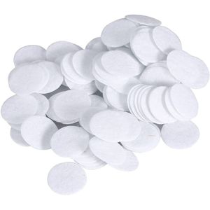 100Pcs 10Mm Katoen Filter Ronde Vervanging Filtering Pads Spons Voor Mee-eter Verwijderen Schoonheid Machine