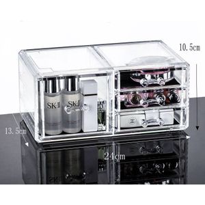 Combineerbare Transparante Make-Up Organizer Opbergdoos Acryl Make Up Organizer Cosmetische Organizer Make Storage Lades Organiseren