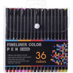 12/24/36 0.4mm Micron Liner marker Pen Set Fine liner Slanke pen Tip Haak Lijn Pen schets Schilderij Tekening School Art pennen set