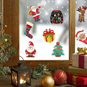 Kerst Xmas Kerstman Verwijderbare Raamstickers Art Decal Muur Home Shop Decor