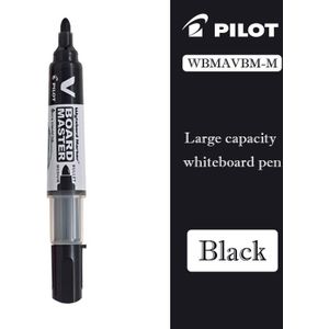 6Pcs Pilot Grote Capaciteit Whiteboard Pen Ronde Hoofd Wbmavbm Kleur Watergedragen Veiligheid Marker Kan Worden Vervangen Refill