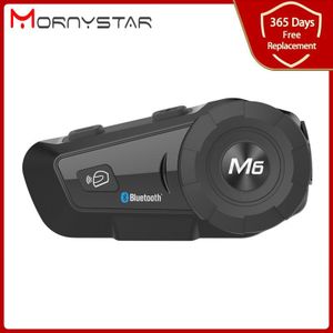 Waterdichte M6 Plus Multi Bt Interphone 800M Motorfiets Bluetooth Helm Intercom Intercomunicador Moto Interfones Headset Fm MP3