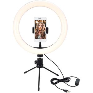 Fotografie Led Ring Licht Invullen Voor Iphone Xiaomi Dimbare Camera Telefoon Ring Lamp Met Tafel Statief Voor Make Video Live studio