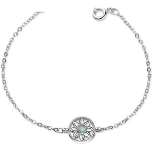 Bohemen Stijl Bloem Hanger Armbanden Voor Vrouwen Mode-sieraden 925 Sterling Zilver Maat Verstelbaar Hand Chain