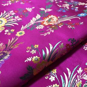 0.75*1M Maat Vintage Stof Chinese Stijl Qipao Jacquard Stof Voor Naaien Kimono Cheongsam Brokaat Satijnen Stof
