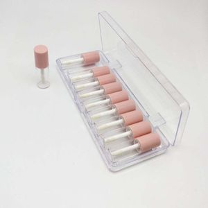 10 Stuks Per Set Mini Lipgloss Tube, Roze Lipgloss Container 4 Ml
