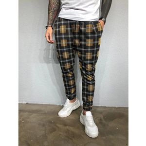 Herfst Joggers Mannen Mode Gestreepte Plaid Broek Mannen Regelmatige Joggingbroek Mannen Hip Hop Broek Streetwear Cargo Broek Mannen