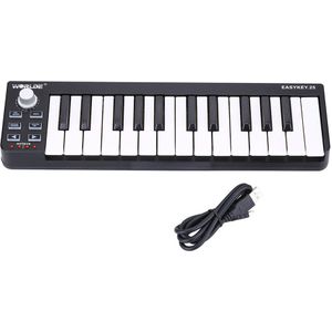 Wereldje Midi Keyboard Easykey.25 Draagbare Toetsenbord Mini 25-Key Usb Midi Controller Elektrische Piano Kids Muziekinstrument