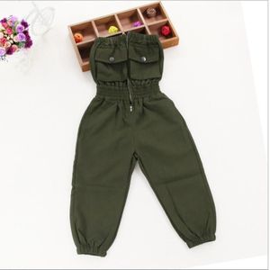 Meisjes Overalls Jumpsuit Zomer Sleeveles Romper Effen Kleur Meisje Jumpsuit Broek Broek Meisjes Zomer Kleding Tiener