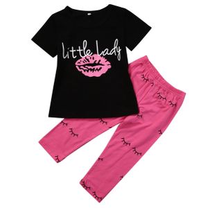 Pudcoco Meisje Set USA 1-6Year Kid Baby Meisjes Outfits T-shirt Tops + Leggings Broek Kleding Set