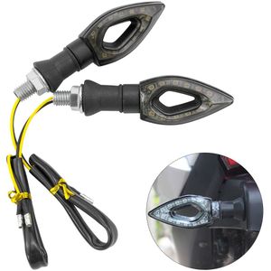2 stuks Arrow Vorm Amber Led Richtingaanwijzers Lichten voor Motorfietsen Staart Indicator Commando Lamp Moto Accessoires