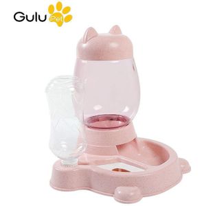 Automatische Kat Feeder Huisdier Water Feeder Draagbare Grote Capaciteit Voerbak Anti-Slip Pet Kat Hond Dispenser