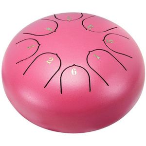 6 Inch Mini Drum 8 Tone Staal Tong Percussie Drum Instrument Met Draagtas Muziekinstrumenten