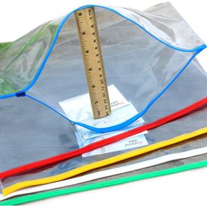 20 stks/set briefpapier A4/A5/A6 PVC transparante rand zakken bestand zak Kantoor &amp; School Supplies voor Factuur Papier Data