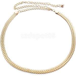 Vrouwen Uitgeholde Gold Metal Belt Tailleband Taille Ketting Riem Charms One Size Fits All