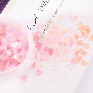 10 G/pak Verschillende Vorm Transparante Roze Kleur Nail Pailletten Voor Nail Art Art Decoraties Confetti Nagel Ster Pailletten