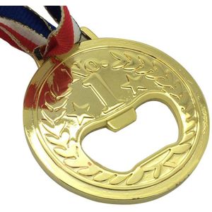 Gouden Medaille Vorm Wijn Flesopener NO.1 Metalen Flessenstop Bier Opener Wijn Accessoires Drank Bar Gereedschap