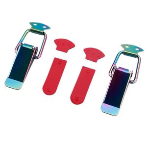 2Pcs Kleurrijke Bumper Beveiliging Hook Lock Clip Kit Clip Hasp Voor Racing Car Truck Hood Snelsluitingen