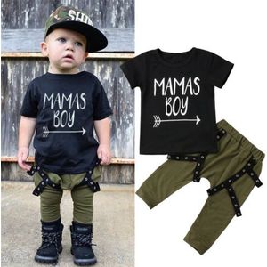 Pasgeboren Kinderen Baby Jongens Tops T-shirt Harem Lange Broek Leggings Outfit Set Kleren