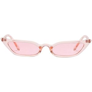 Vrouwen Vintage Cat Eye Zonnebril Retro Kleine Frame UV400 Eyewear Dames Zee Reizen Bescherm Ogen Bril