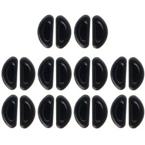 10 Pairs Adhesive Eye Glazen Neus Pads D Vorm Stok Op Anti-Slip Zachte Siliconen Lijm Neus Pads Bril neus Pad Kit