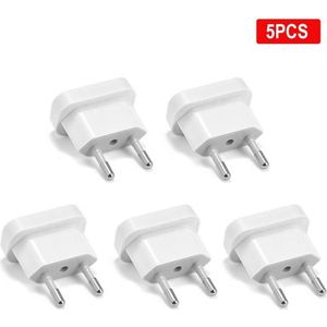5/10 Stuks Vs Naar Eu Plug Adapter Elektrische Adapter Eu Plug Converter Sockets Ons China Naar Eu Travel Adapter Outlet stopcontact