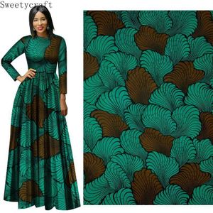 3Yard Afrikaanse Ankara Real Wax Groene Prints Stof 100% Polyester Nigeriaanse Tissus Voor Naaien Vrouwen Diy Jurk maken