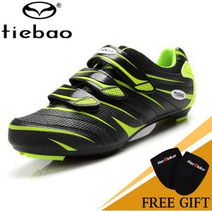 Road Fietsschoenen Tiebao Mannen zelfsluitende Rit Zapatos Racefiets Schoenen Lichtgewicht Snelweg Lock Fietsschoenen