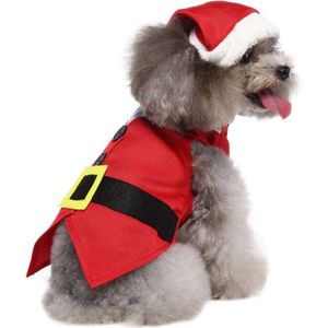 Kerst Kerstman Kostuum, Funny Pet Cosplay Kostuums Pak