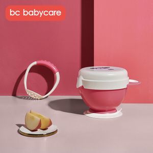 Bc Babycare 6Pcs Babyvoeding Mills Gereedschap Set Multifunctionele Fruit Groente Slijpen Stamper Met Kom Kids Veiligheid Voedsel Voeden