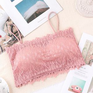 Kanten Beha Voor Kleine Borsten Kids Meisje Solid Bra Top Vest Kinderen Training Beha Tiener Ondergoed Jong Meisje Wirefree Bras