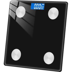 0.01G Precisie Smart Schaal Bluetooth Verbinding Explosieveilige Glas Slim Body Thuis Gezondheid Monitoring Indoor Weegschaal