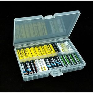 AA Size Cell Batterijen Houder Plastic Case Draagbare Batterij Case Houder Opbergdoos voor AAA Batterij Oplaadbare Volledige Cover