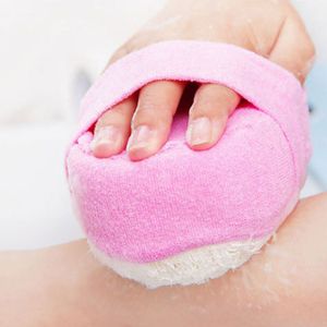Natuurlijke Loofah Luffa Loofa Bad Douche Wash Body Pot Spons Scrubber Tool Handdoek Bad Borstel Voor Massage Bast Wisp Voor body Spa