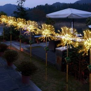 Diy Upgrade Solar Vuurwerk String Lights Voor Tuin Decoratie Led String Kerst Feestelijke Kerstverlichting Outdoor Solar Lampen