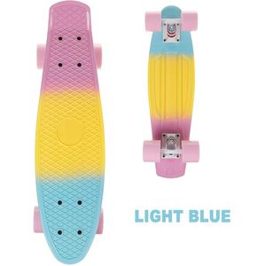 22Inch 4 Kleuren Plastic Mini Cruiser Skate Board Vis Board Kinderen Scooter Longboard Skateboards Retro Longboard Board Wiel