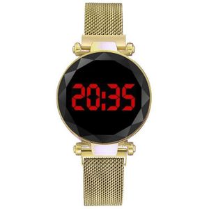 Vrouwen Digitale Horloge Touch Led Horloge Magnetische Dames Horloges Vrouwelijke Horloge Elektronische Horloges Klok