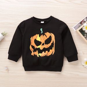 Hipac Truien Voor Jongen Meisje Kleding Kids Halloween Pompoen Print Lange Mouwen Sweatshirt Hooded Trui Blouse Trui Outfit