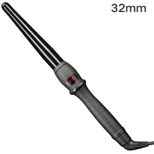 Echte Zwarte Keramische Haar Krultang Wave Machine Pro Spiraal Krulspelden Rollers Wand Styling Tools Lcd Kapsalons