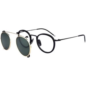 Thom Recept Ronde Optische Glazen Frames TB710 Met Gepolariseerde Clip Voor Mannen Vrouwen Brillen Originele Logo Eyewear