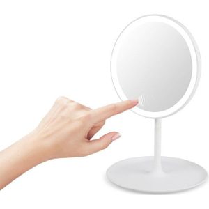 Led Make-Up Spiegel Usb Opslag Led Gezicht Spiegel Verstelbare Touch Dimmer Led Vanity Mirror Stand Up Desk Cosmetische Spiegel
