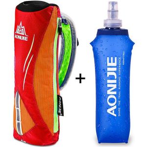 Aonijie E908 500Ml Running Hand-Held Water Fles Ketel Houder Pols Opbergtas Hydration Pack Hydra Brandstof Zachte kolf Marathon