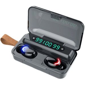 Draadloze Koptelefoon Bluetooth V5.0 F9 Tws Draadloze Bluetooth Hoofdtelefoon Hd Stereo Led Display Met 2000Mah Headset Met Microfoon