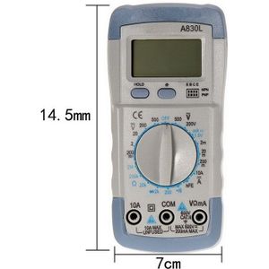 1Pcs A830L Lcd Digitale Multimeter Draagbare Dc Ac Voltage Diode Freguency Multitester Handheld Volt Tester Test Huidige Ohmmeter